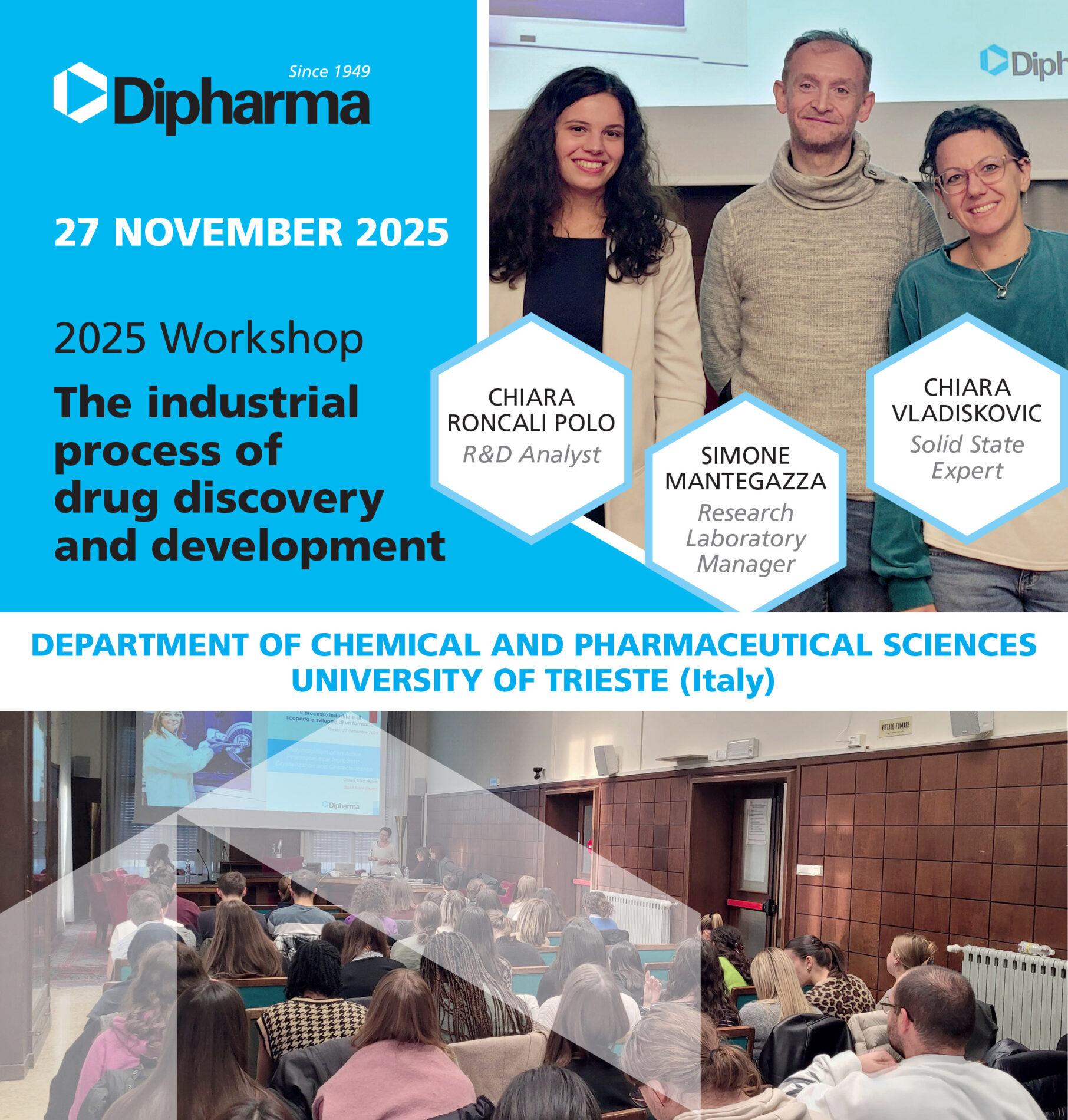 Dipharma at “The industrial process of drug discovery and development” workshop