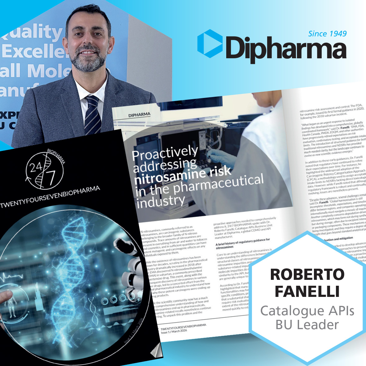 24/7 Biopharma interviews Roberto Fanelli, Catalogue APIs BU Leader