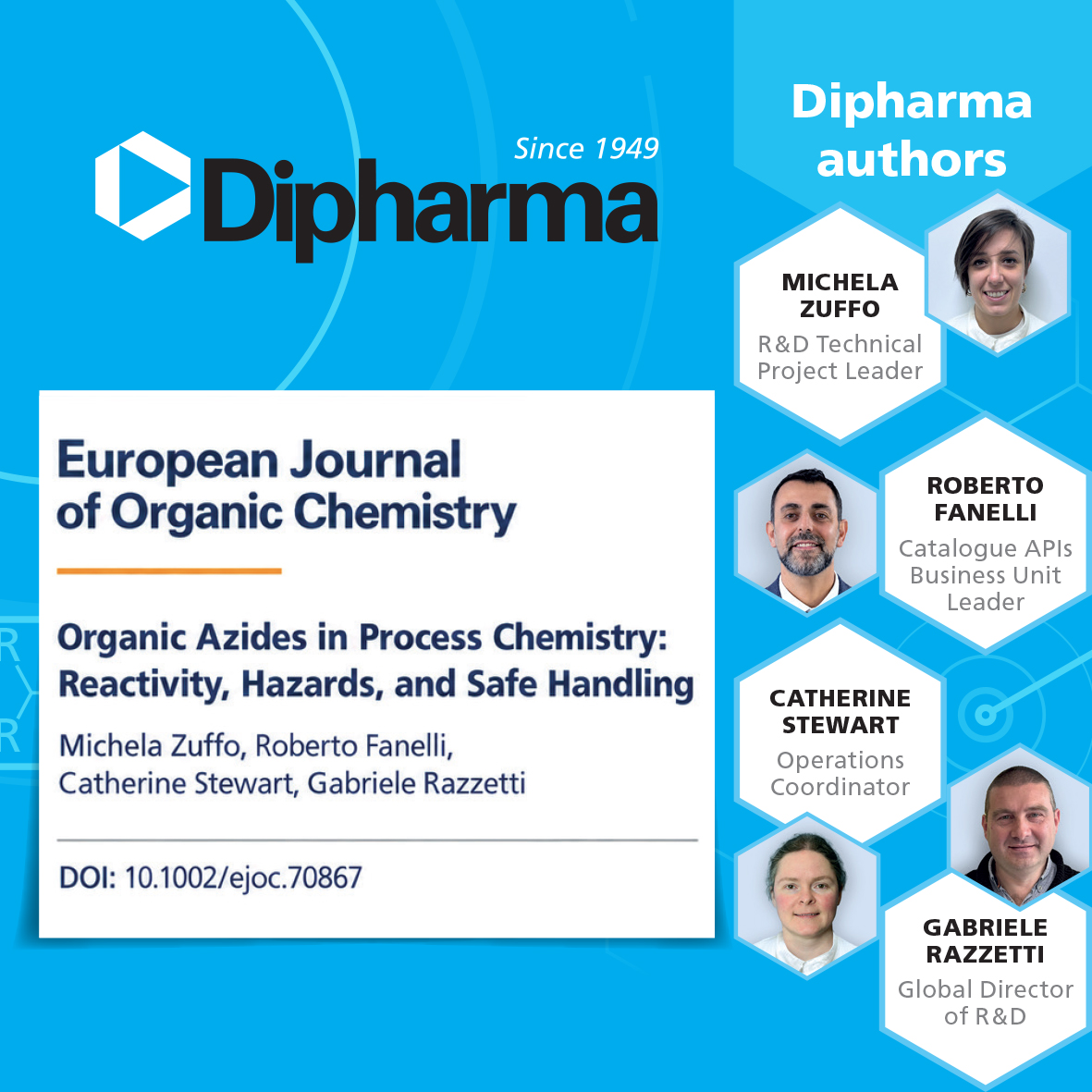 Dipharma Brings Its Industrial Expertise in Azide Chemistry to a Publication in EurJOC